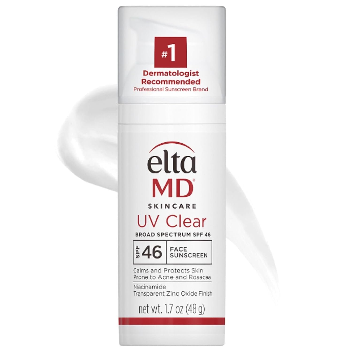 EltaMD UV Clear Face Sunscreen, Oil Free Sunscreen with Zinc Oxide, Dermatologist Recommended Sunscreen