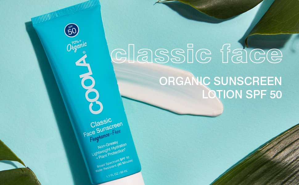 COOLA Organic Face Sunscreen SPF50