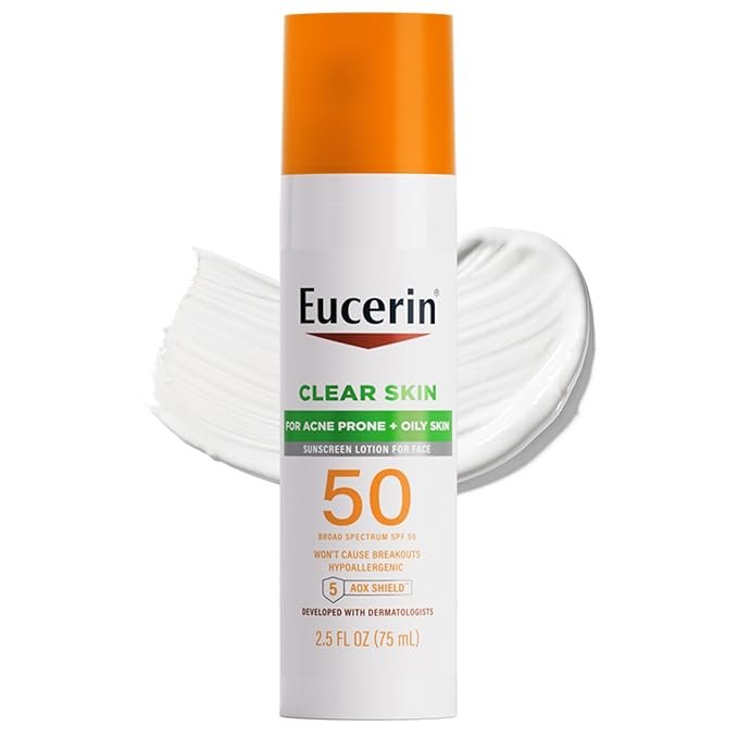 Eucerin Sun Clear Skin SPF 50 Face Sunscreen Lotion